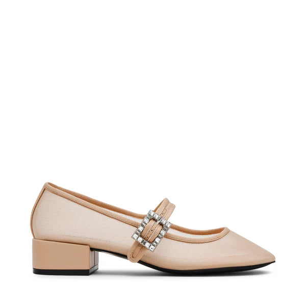 Champaign Flat Shoe NUDE MESH Steve Madden UK