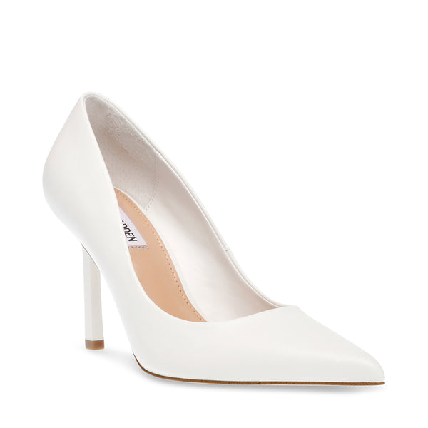 Steve madden white pumps on sale