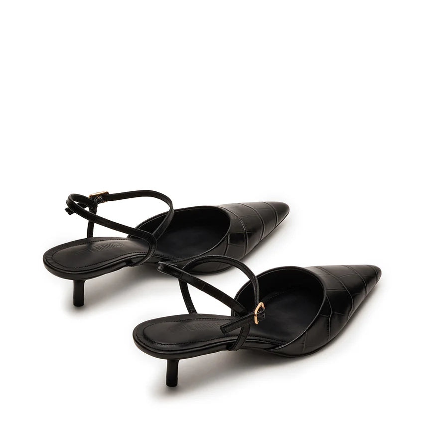 Adelaide Pump BLACK CROCO