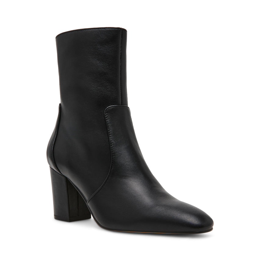Crossbar Bootie BLACK LEAT