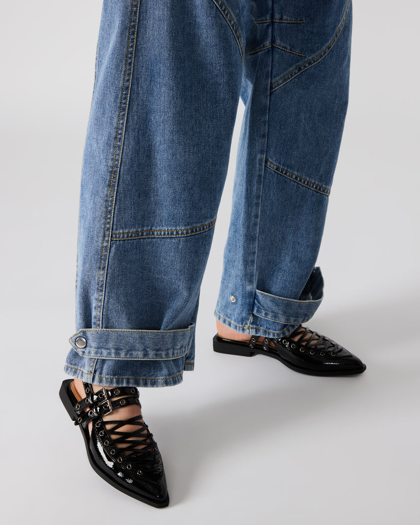 Galanti Flat Shoe BLACK PATENT