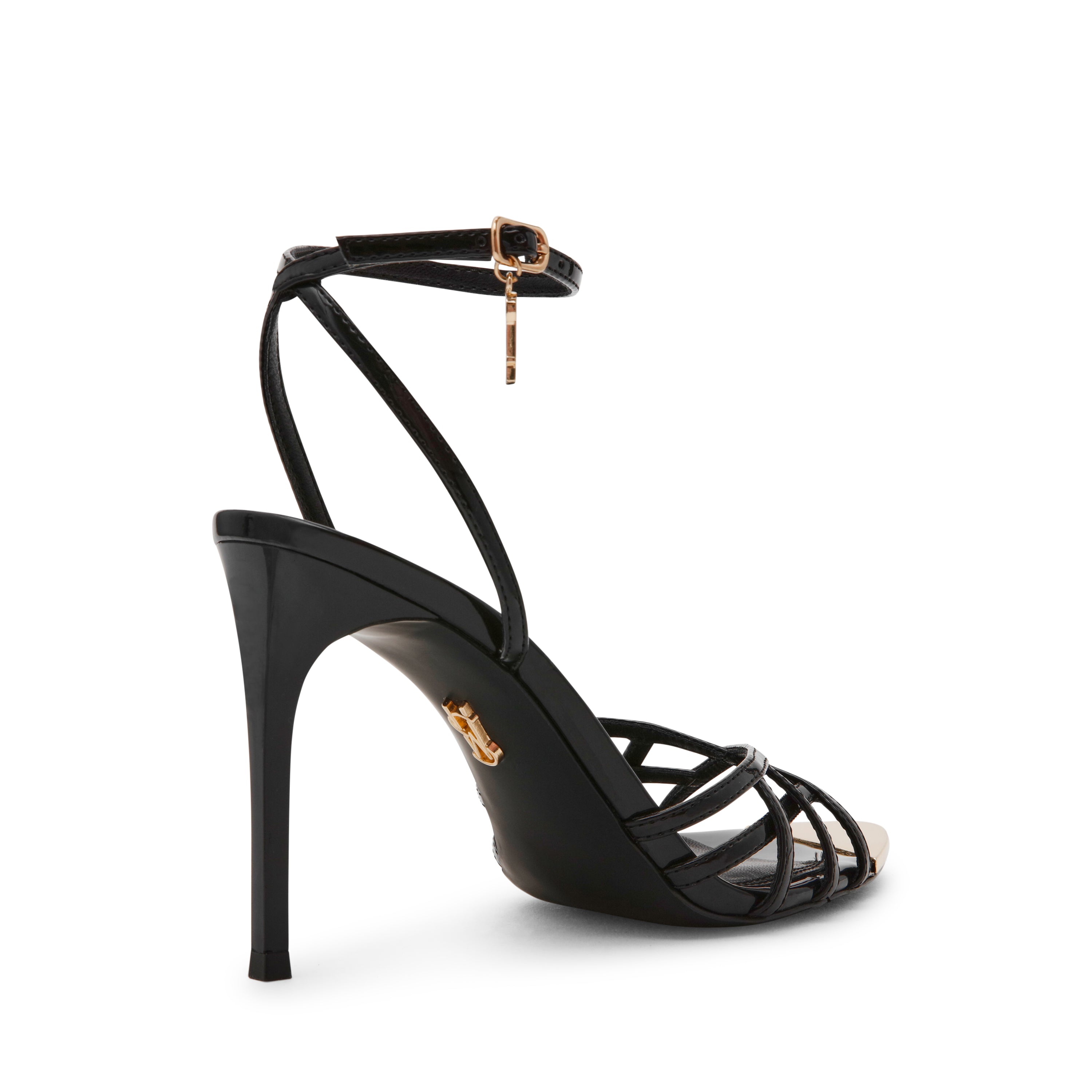 Peepshow Sandal BLK PATENT