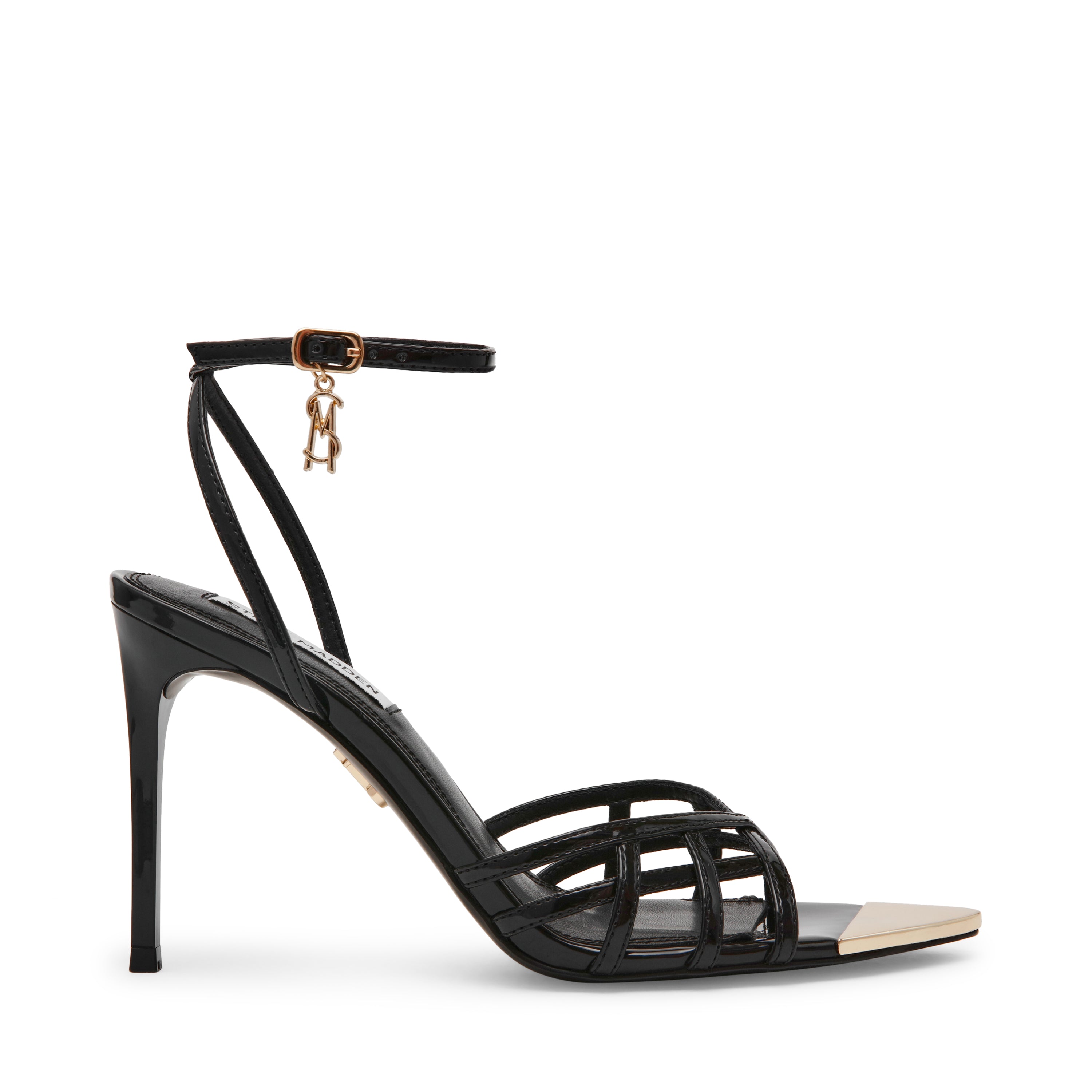 Peepshow Sandal BLK PATENT
