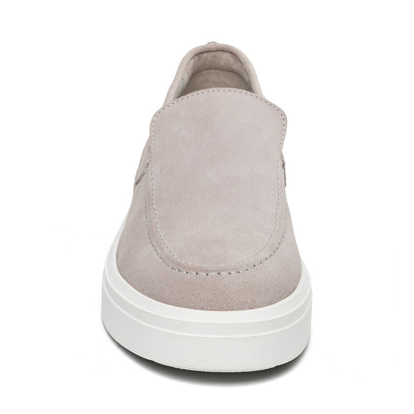 Steve madden gray hot sale suede slip ons