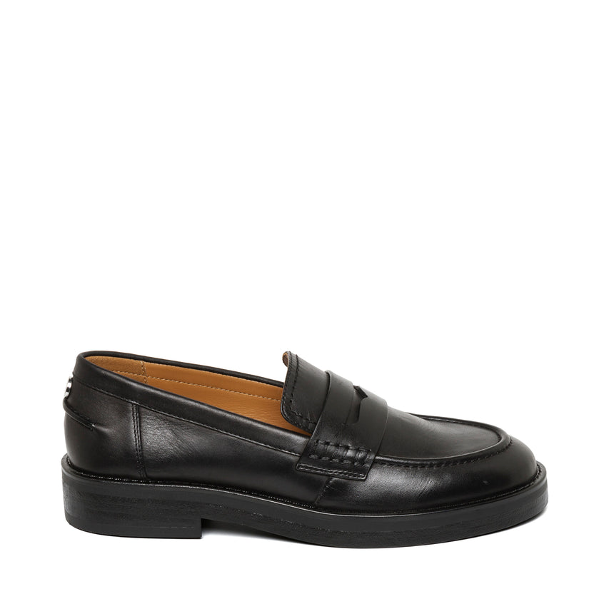 Jeann Flat Shoe BLACK LEATHER