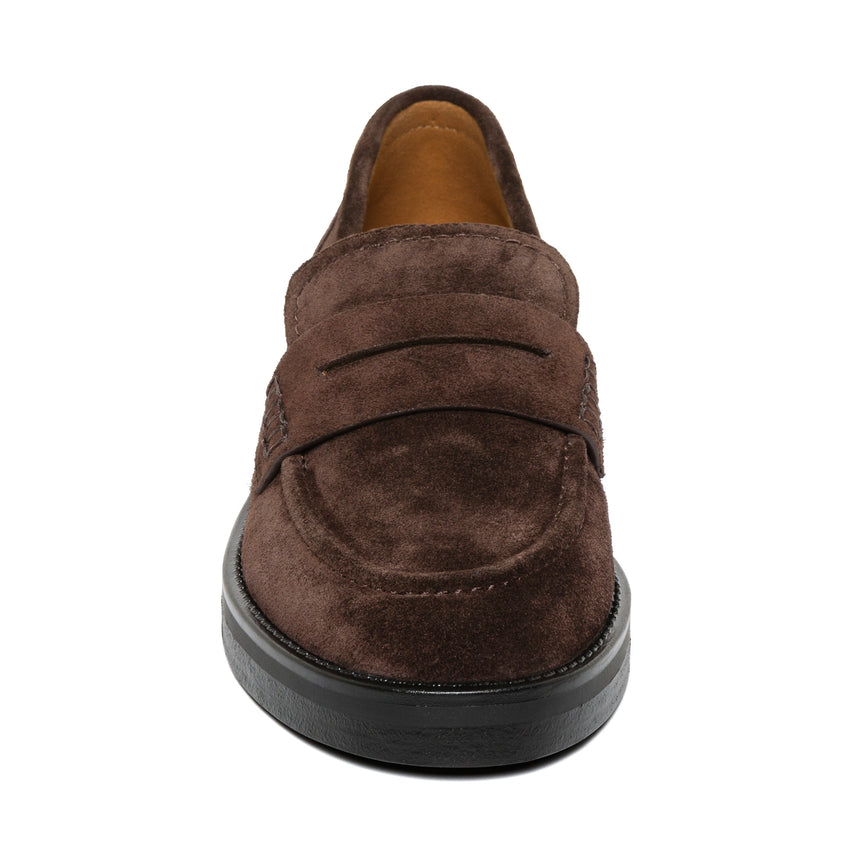 Jeann Flat Shoe BROWN SUEDE