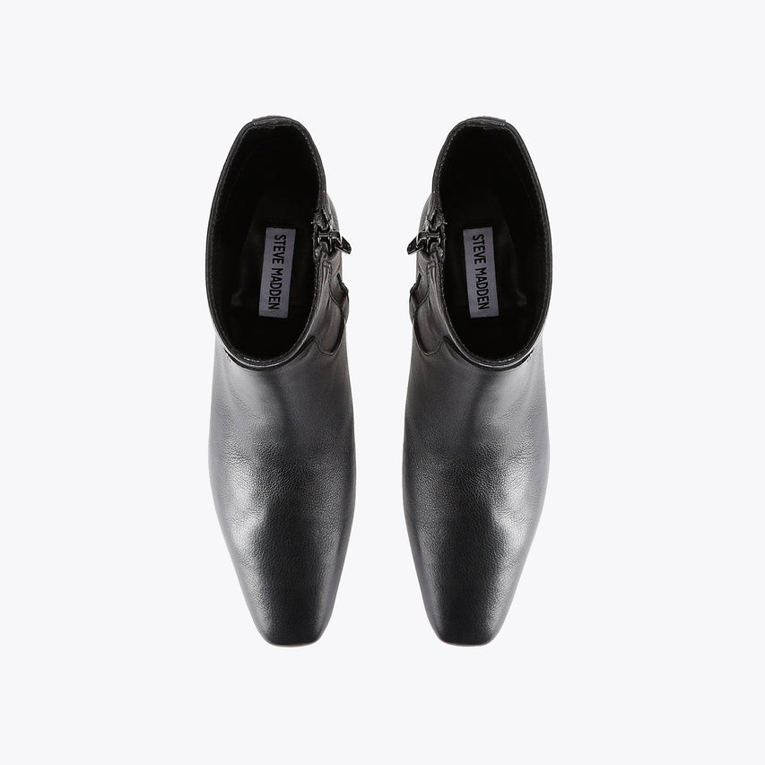 Dusty Black Leather Boot - view 2
