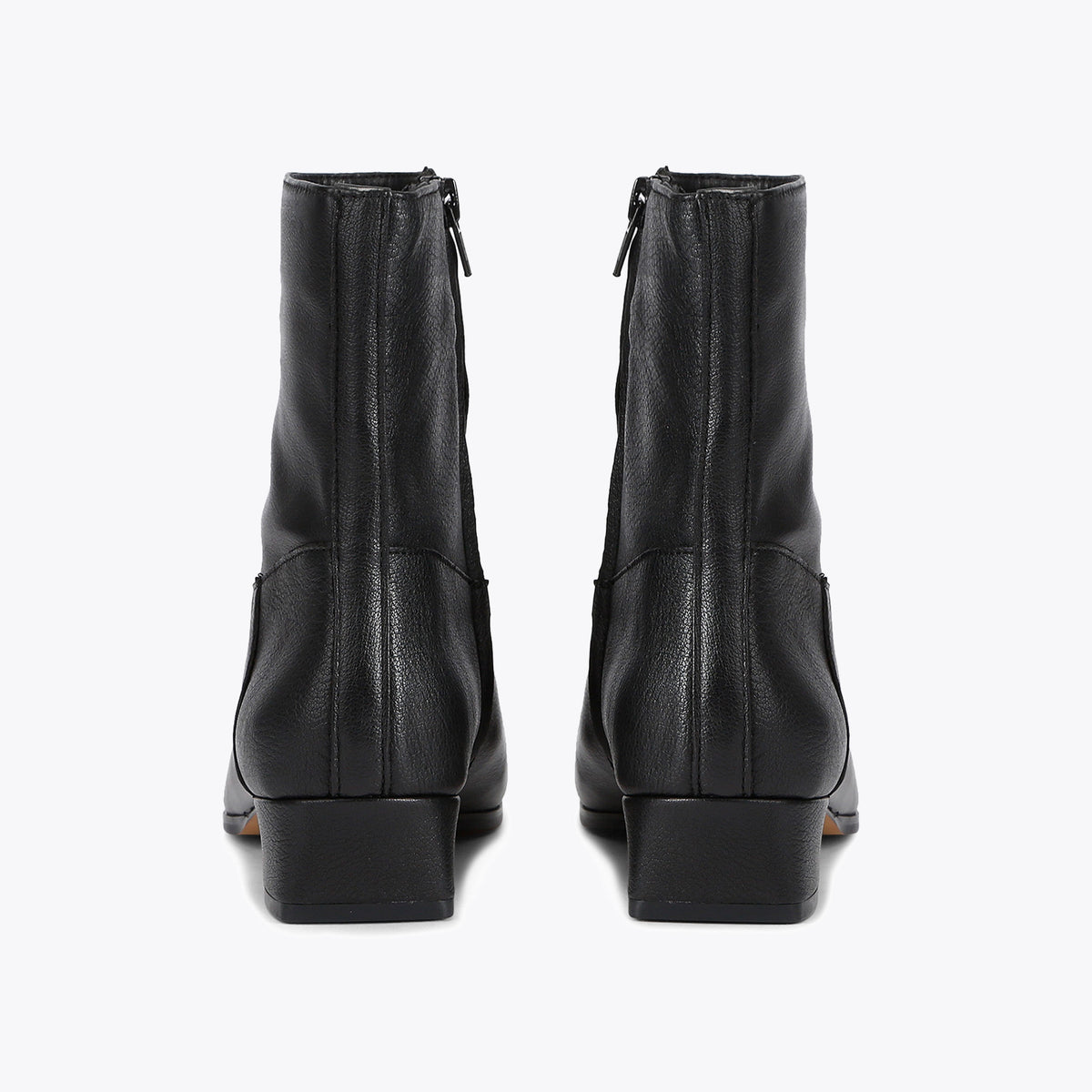 Dusty Black Leather Boot