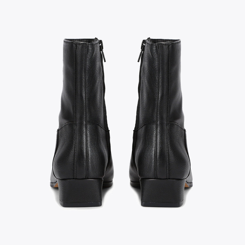 Dusty Black Leather Boot - view 3