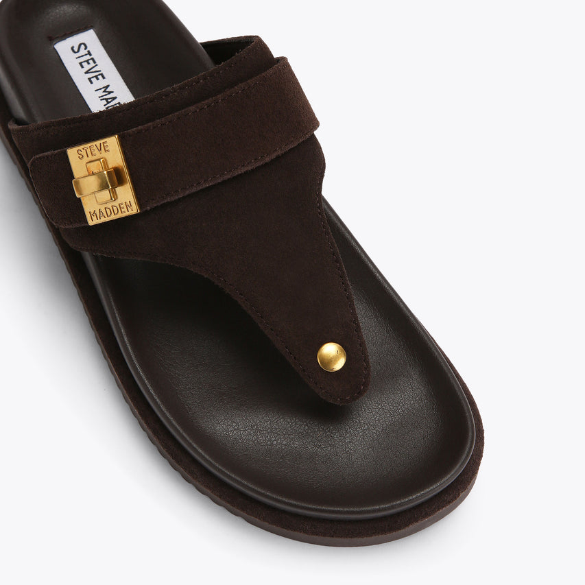 Tuned In Dark Brown Suede - view 4