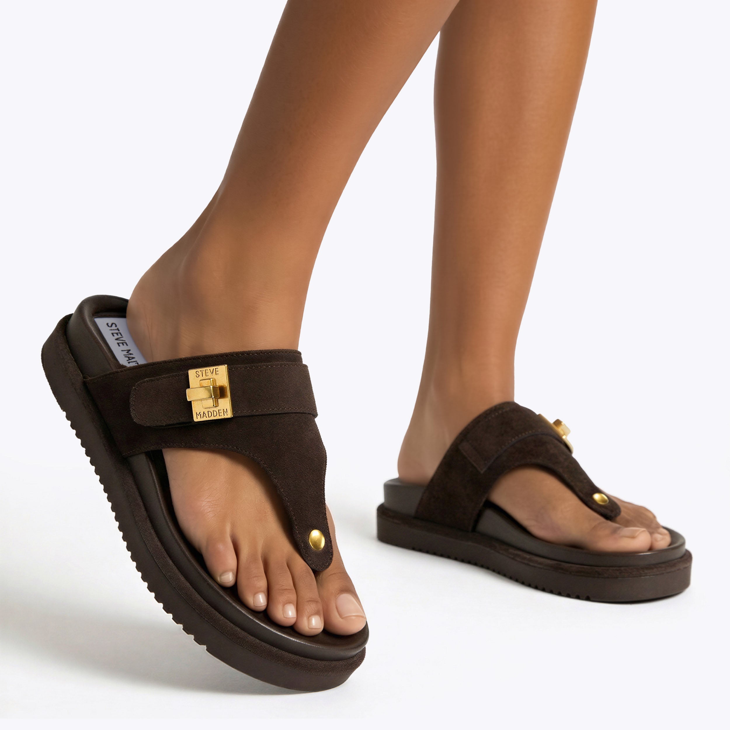 Tuned In Dark Brown Suede - view 5