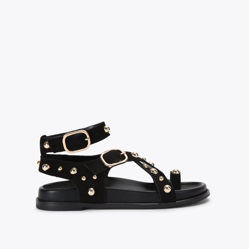 Linear Black Suede