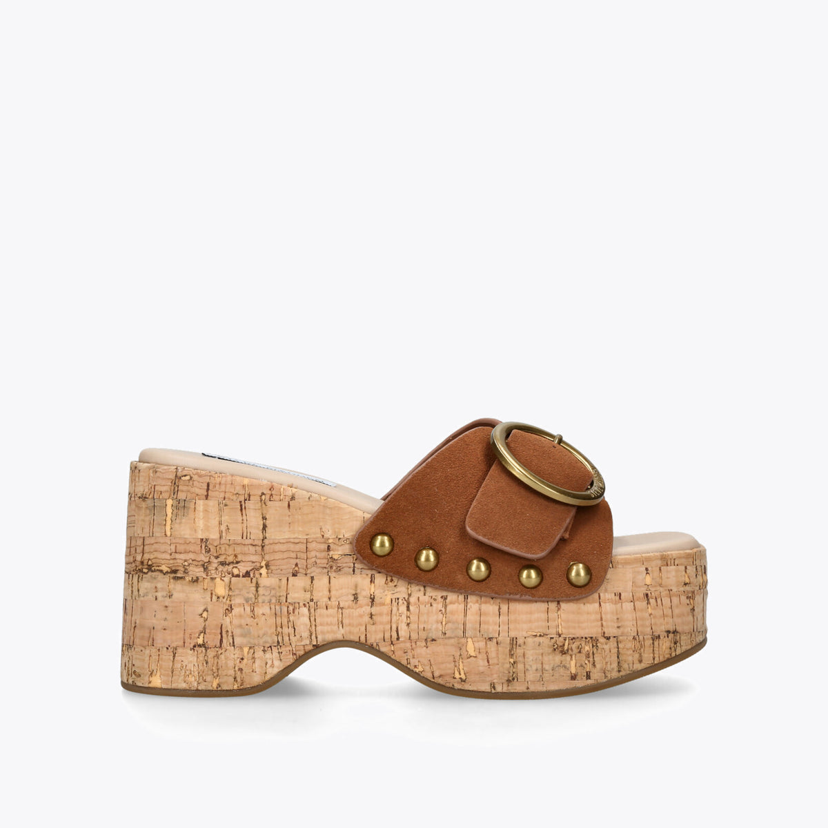 Pedestal Brown Suede