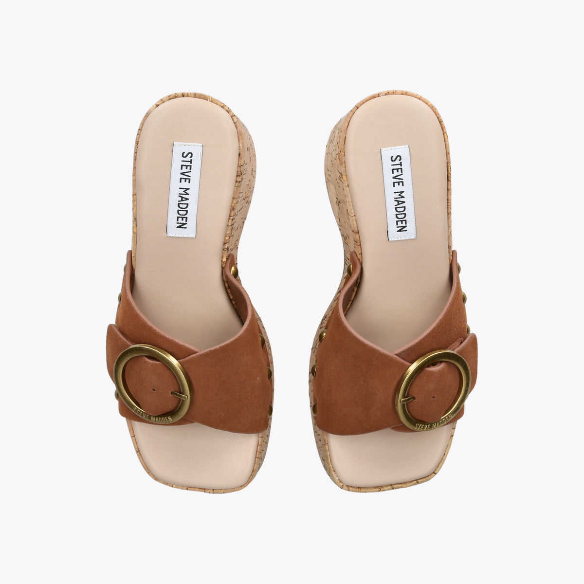 Pedestal Brown Suede
