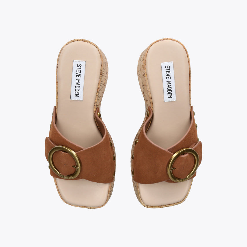 Pedestal Brown Suede - view 2