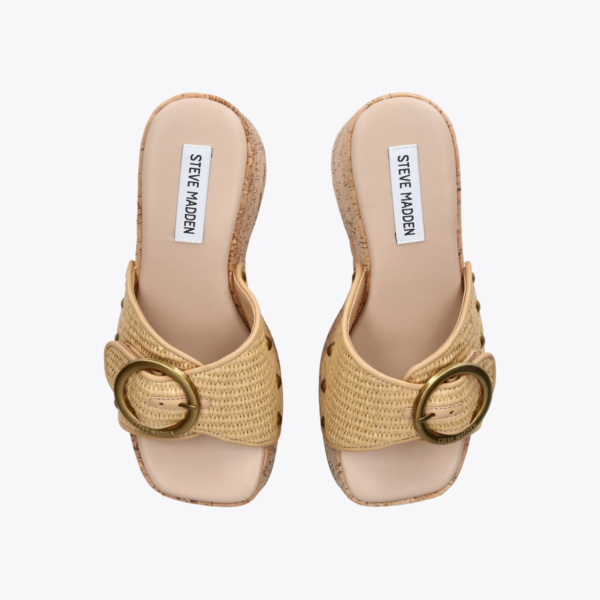 Pedestal Beige Raffia