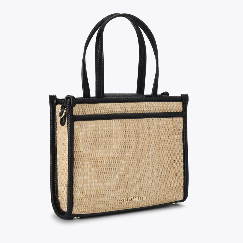Decor Bag Black Raffia - view 3