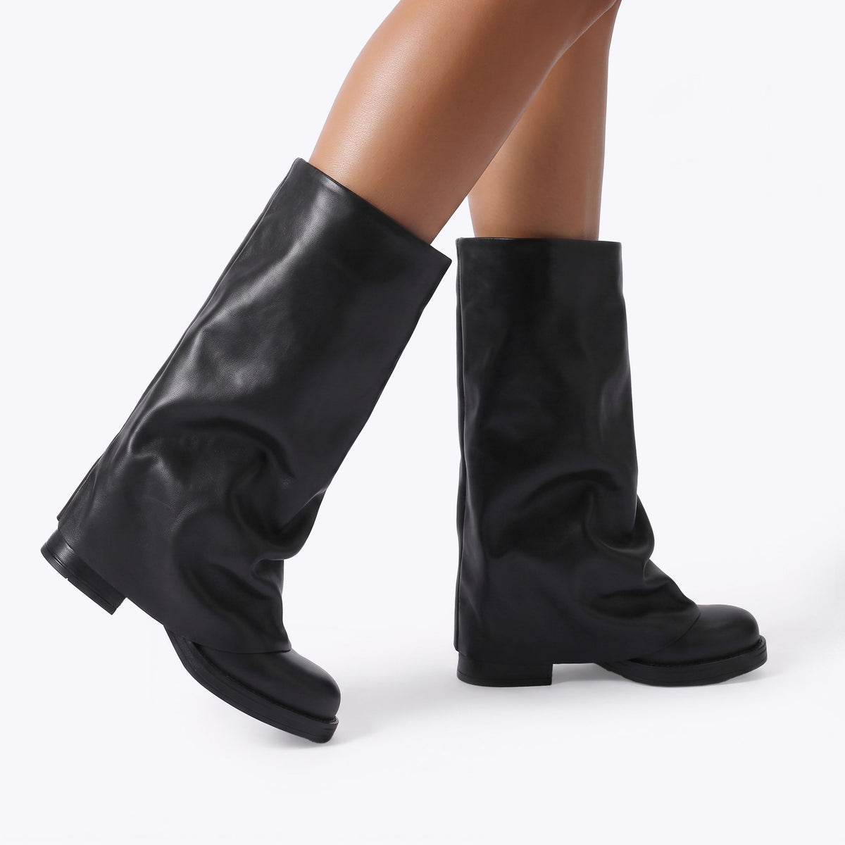 Benton Black Leather