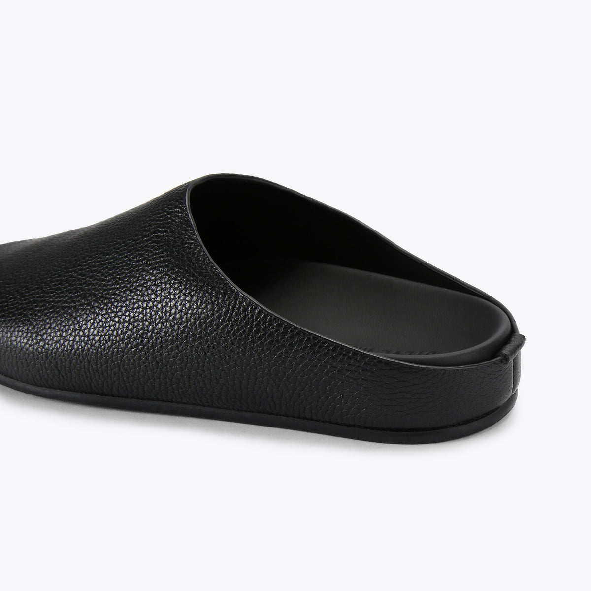 Fern Black Leather