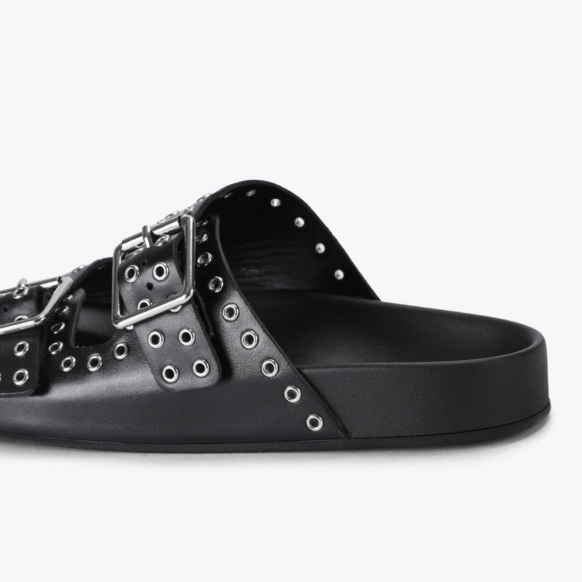 Abbot Black Leather