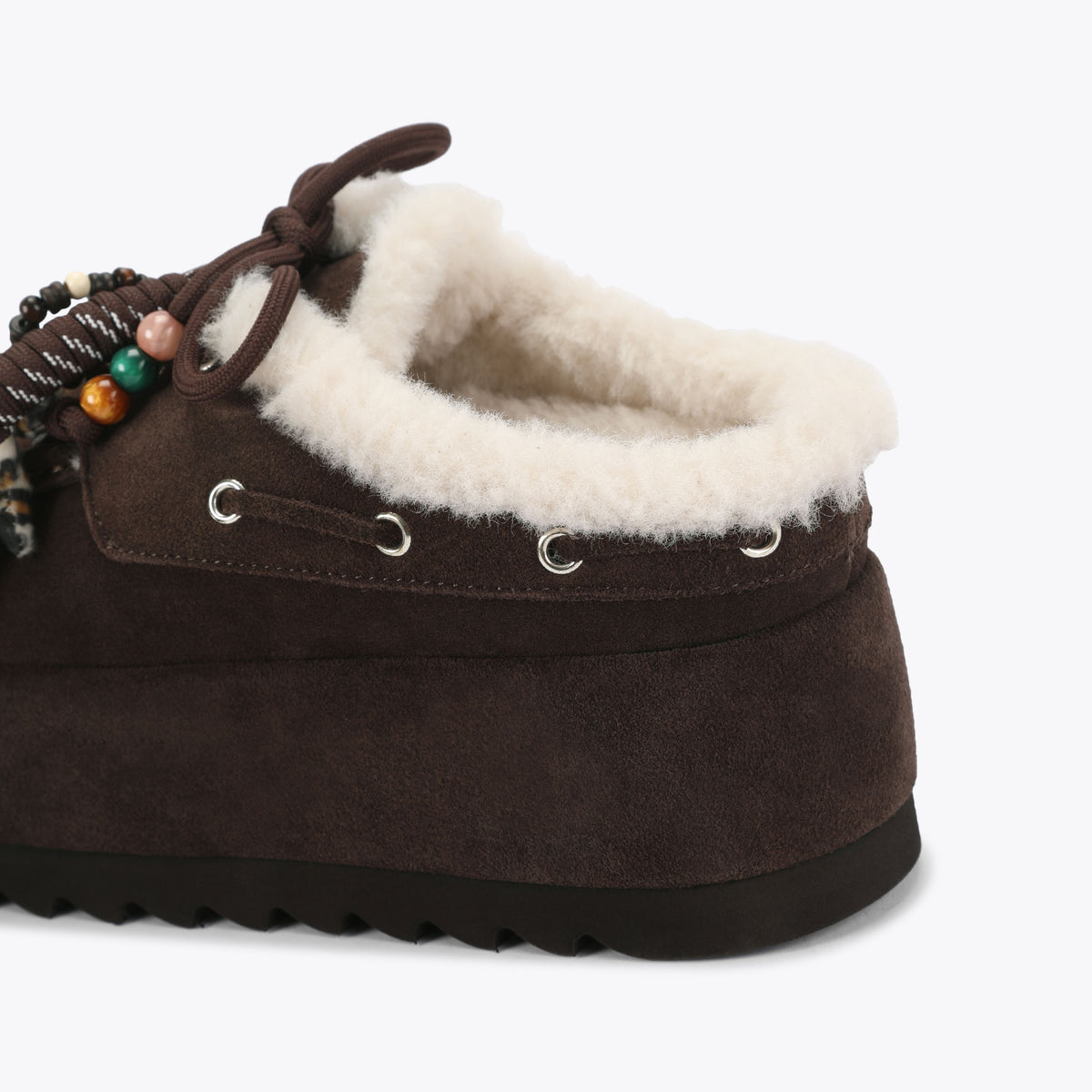 Cuddly Dark Brown Suede