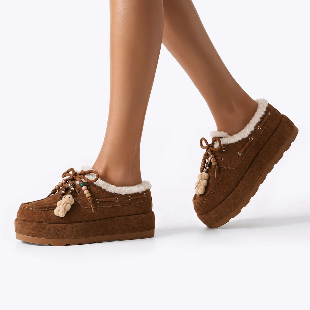 Cuddly Brown Suede