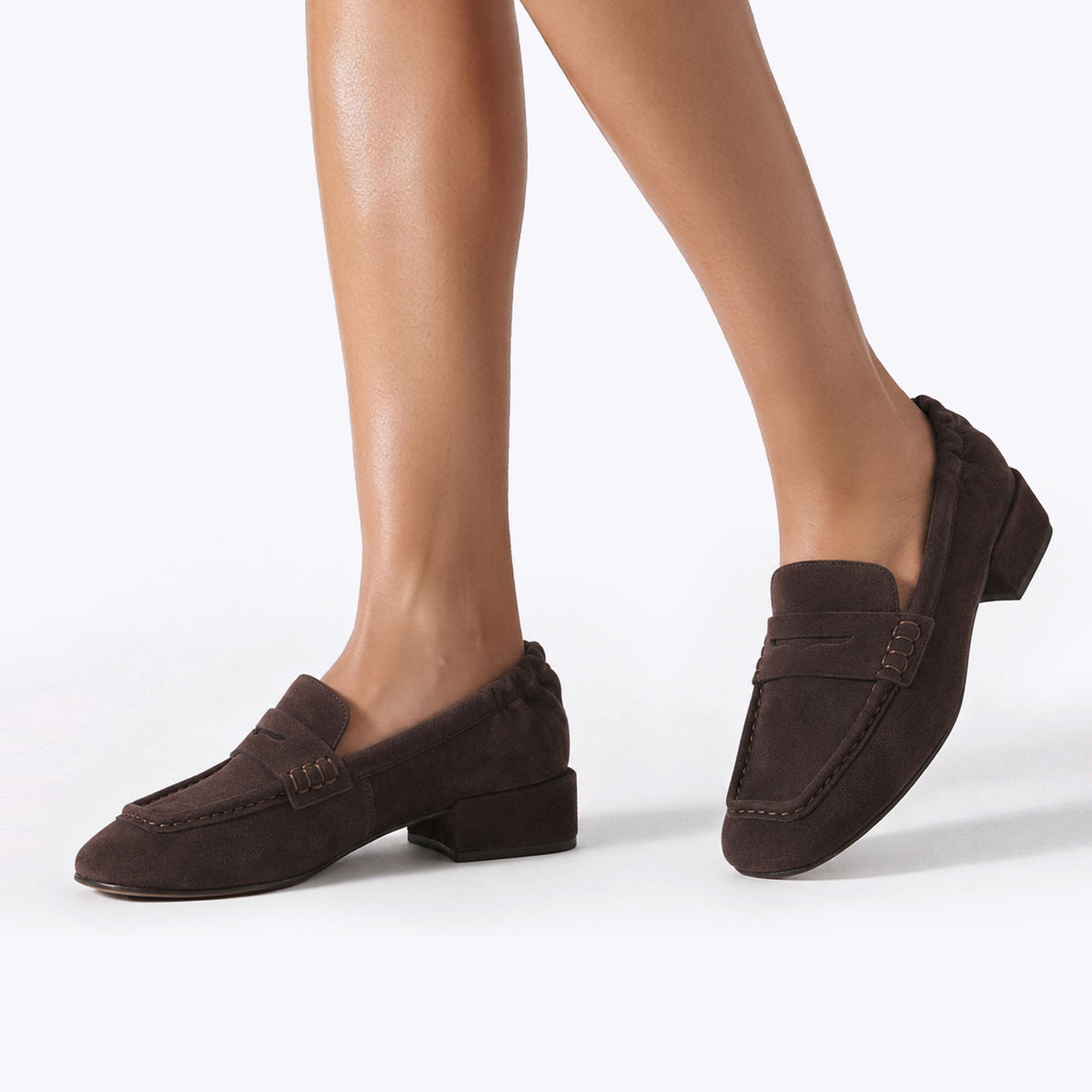 Estee Dark Brown Leather