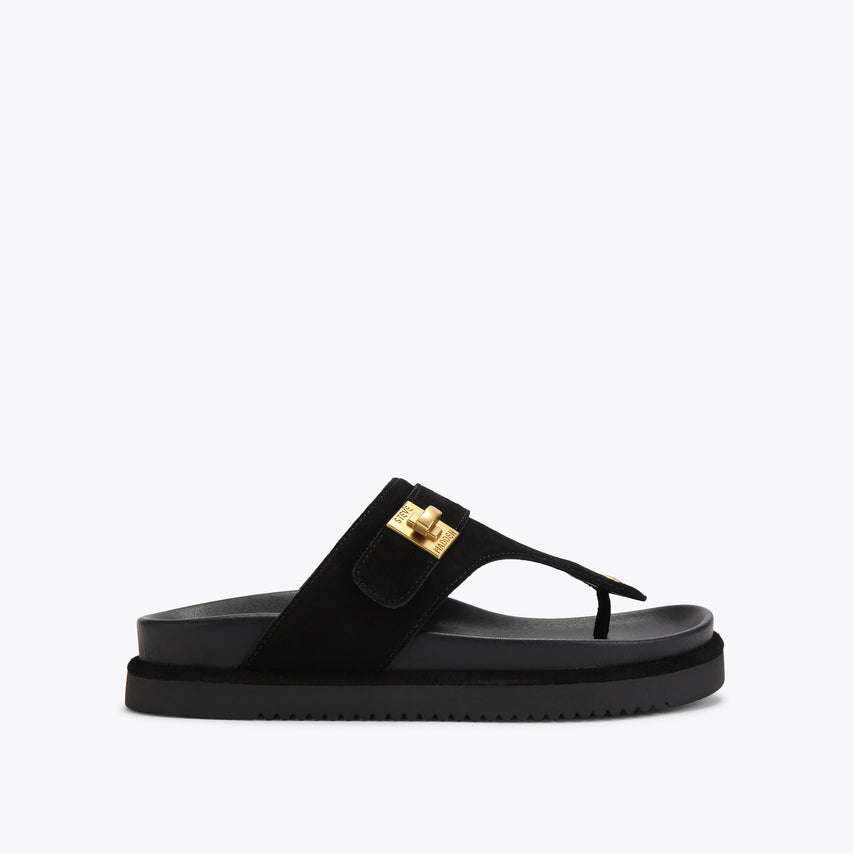 Tuned In Black Suede