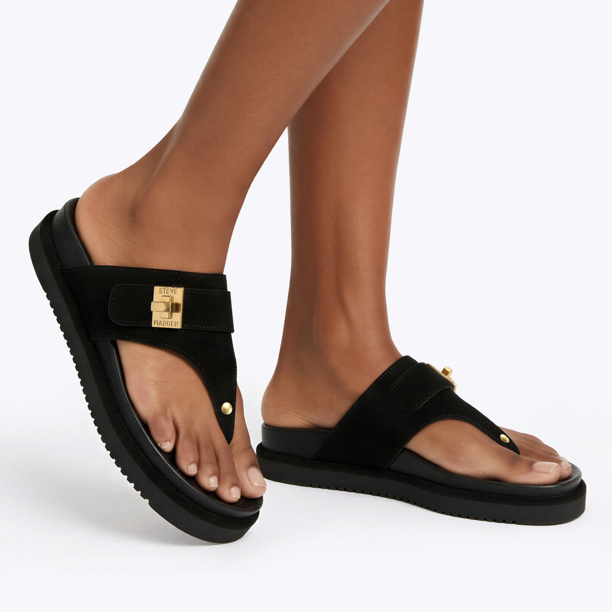 Tuned In Black Suede