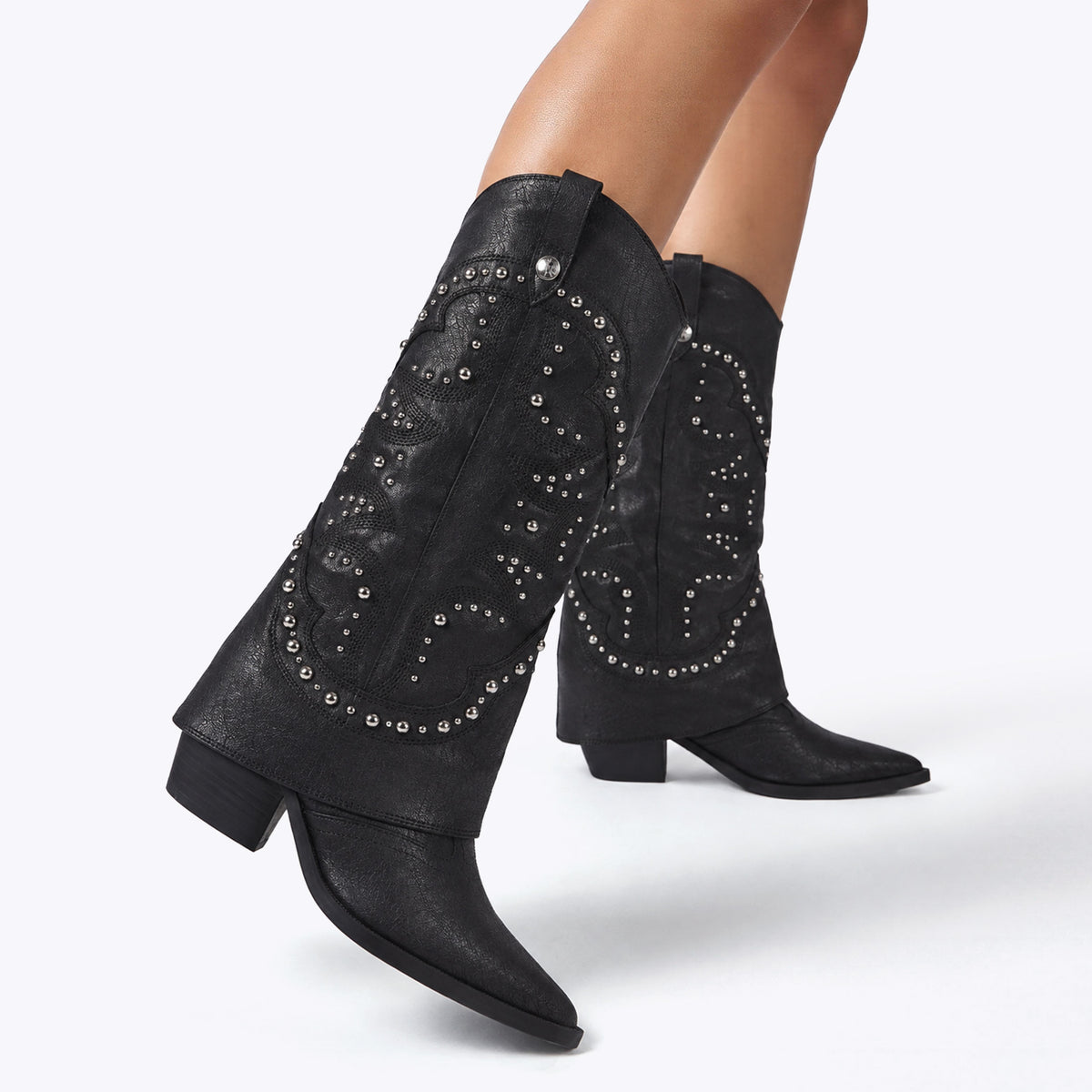 Stagecoach Black Leather