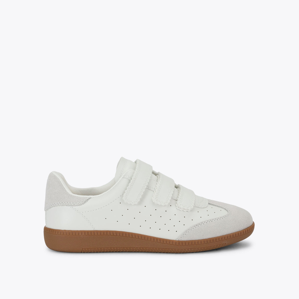 Momentum White Suede