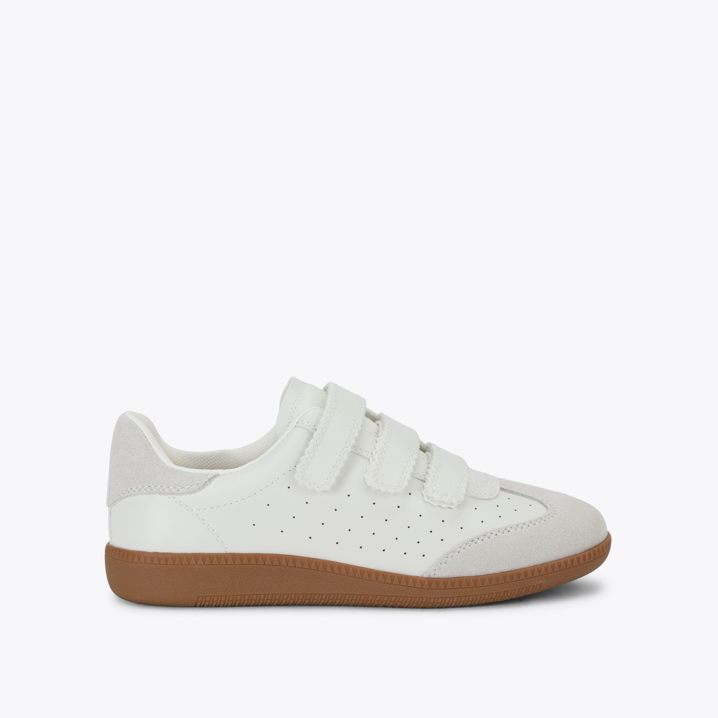 Momentum White Suede