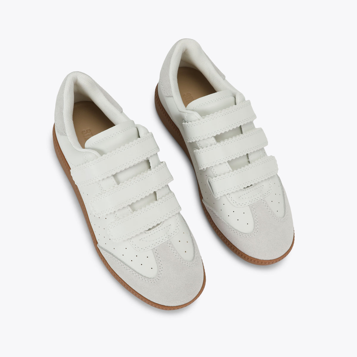 Momentum White Suede