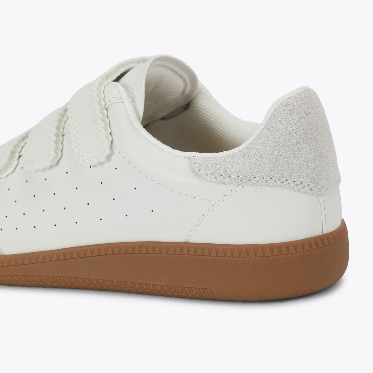 Momentum White Suede