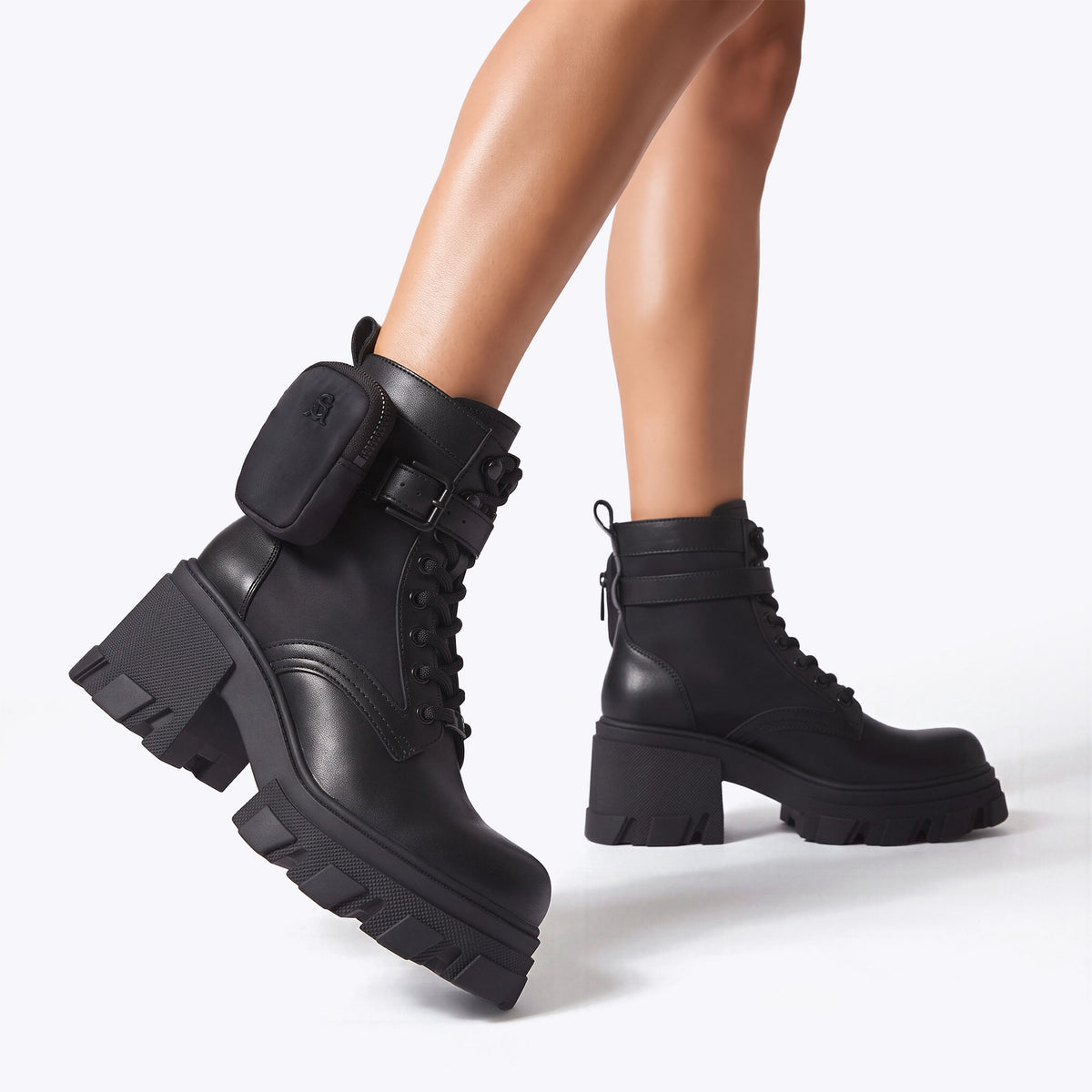 Barracks Black Leather