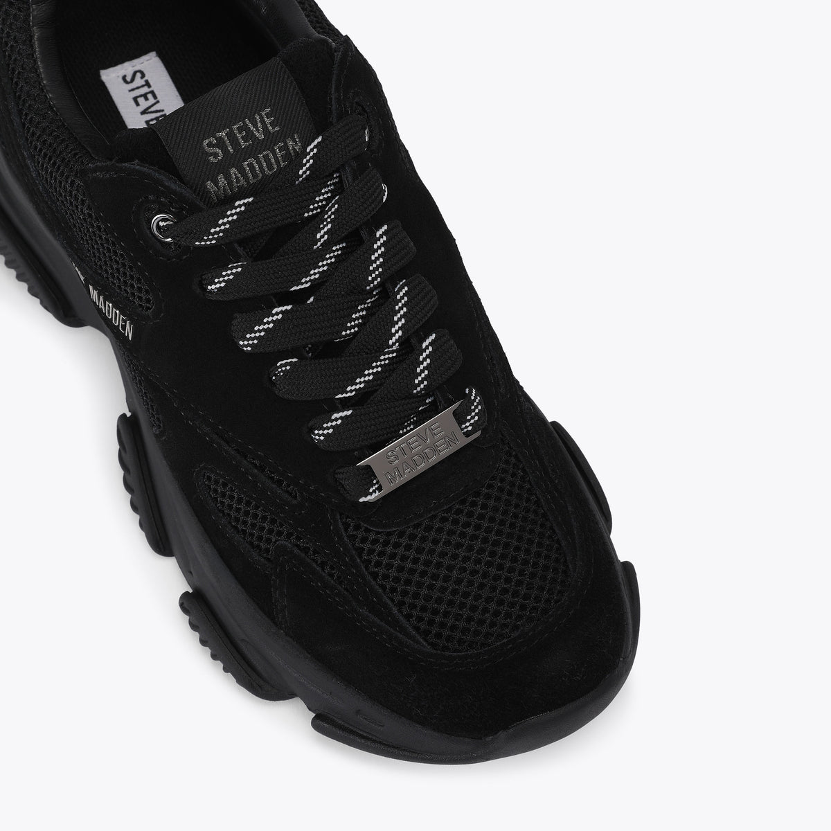 Front Row Black Suede