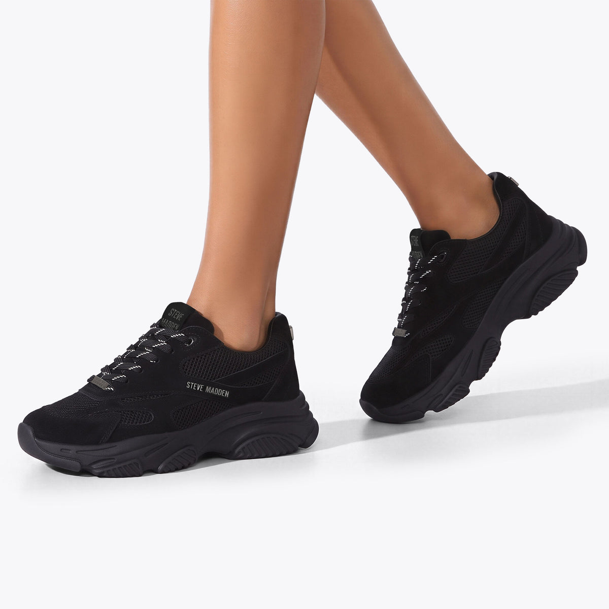 Front Row Black Suede