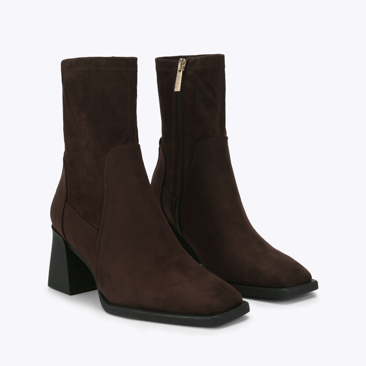 Hover Dark Brown Suedette