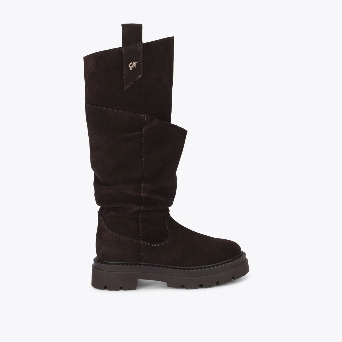 Kiona Dark Brown Suede