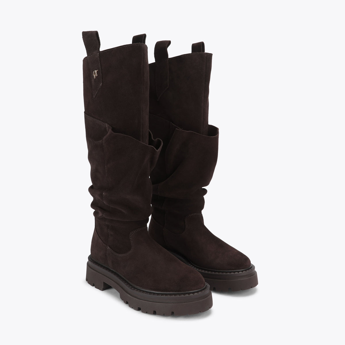 Kiona Dark Brown Suede
