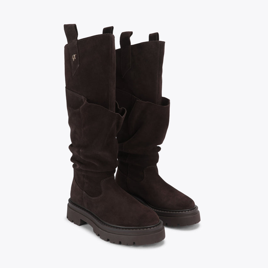 Kiona Dark Brown Suede - view 2