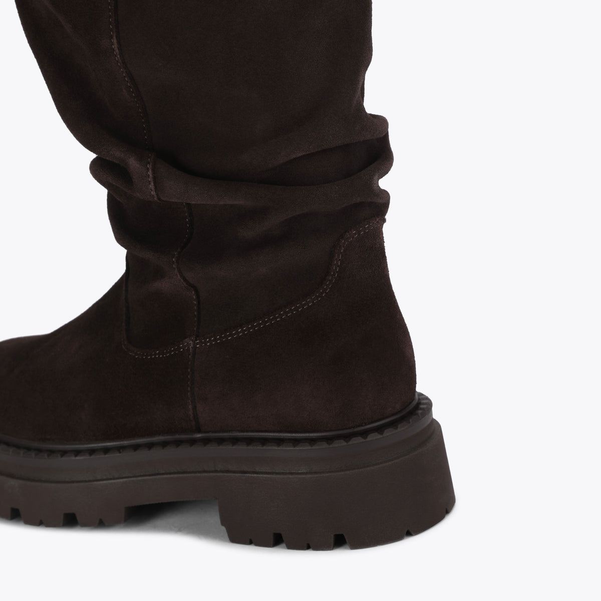 Kiona Dark Brown Suede