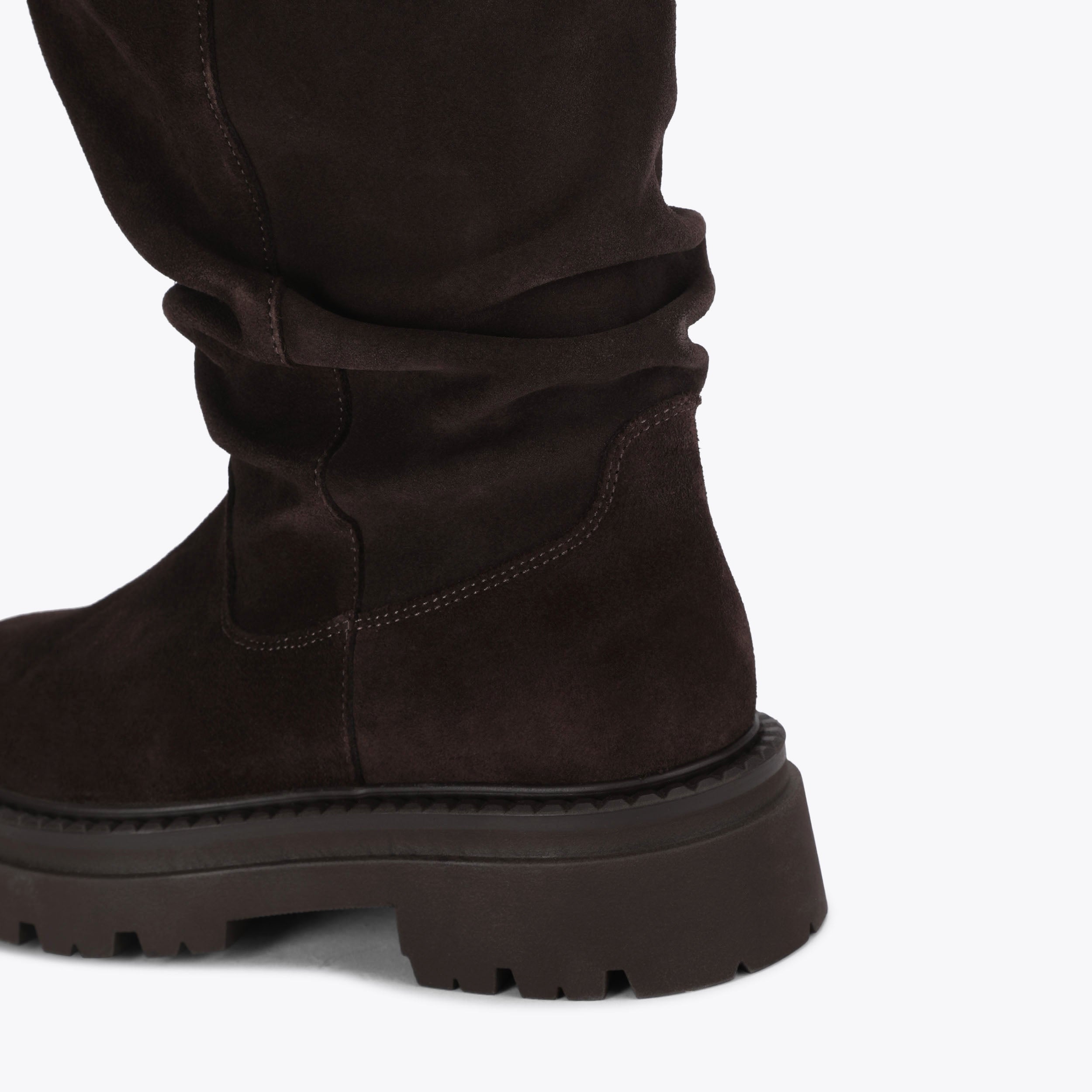 Kiona Dark Brown Suede - view 4