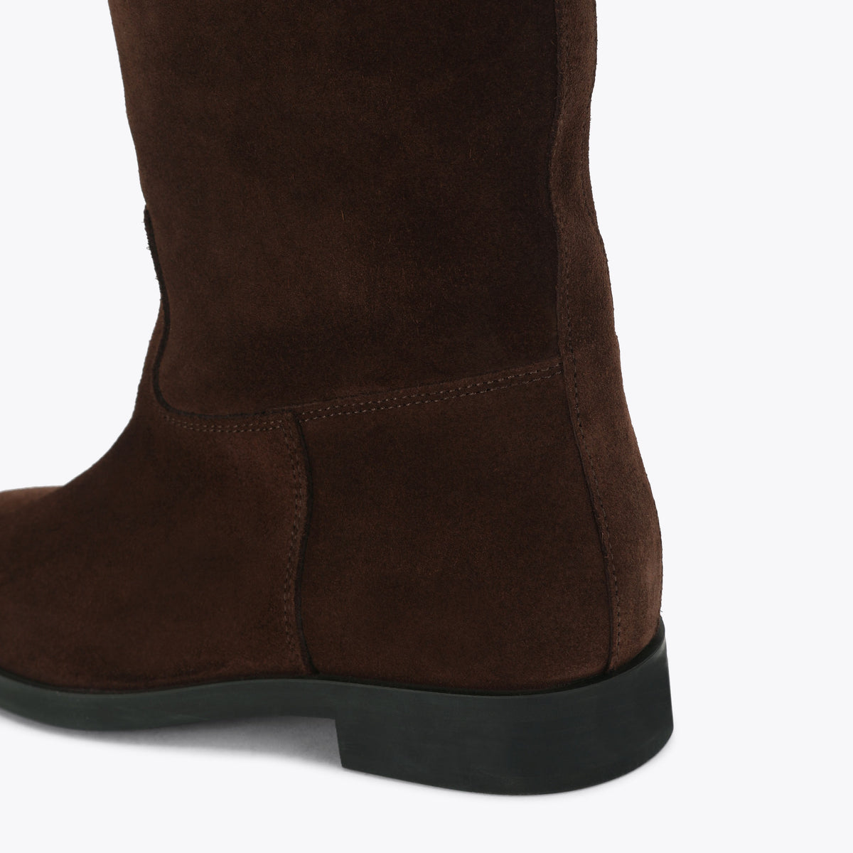 Novi Dark Brown Suede