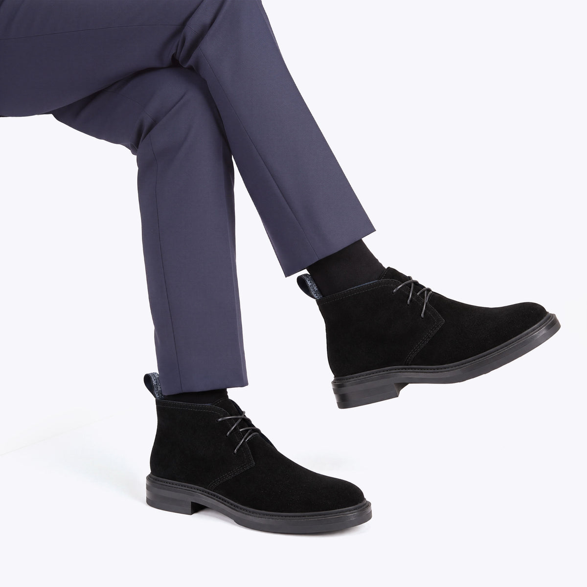 Harper Black Suede