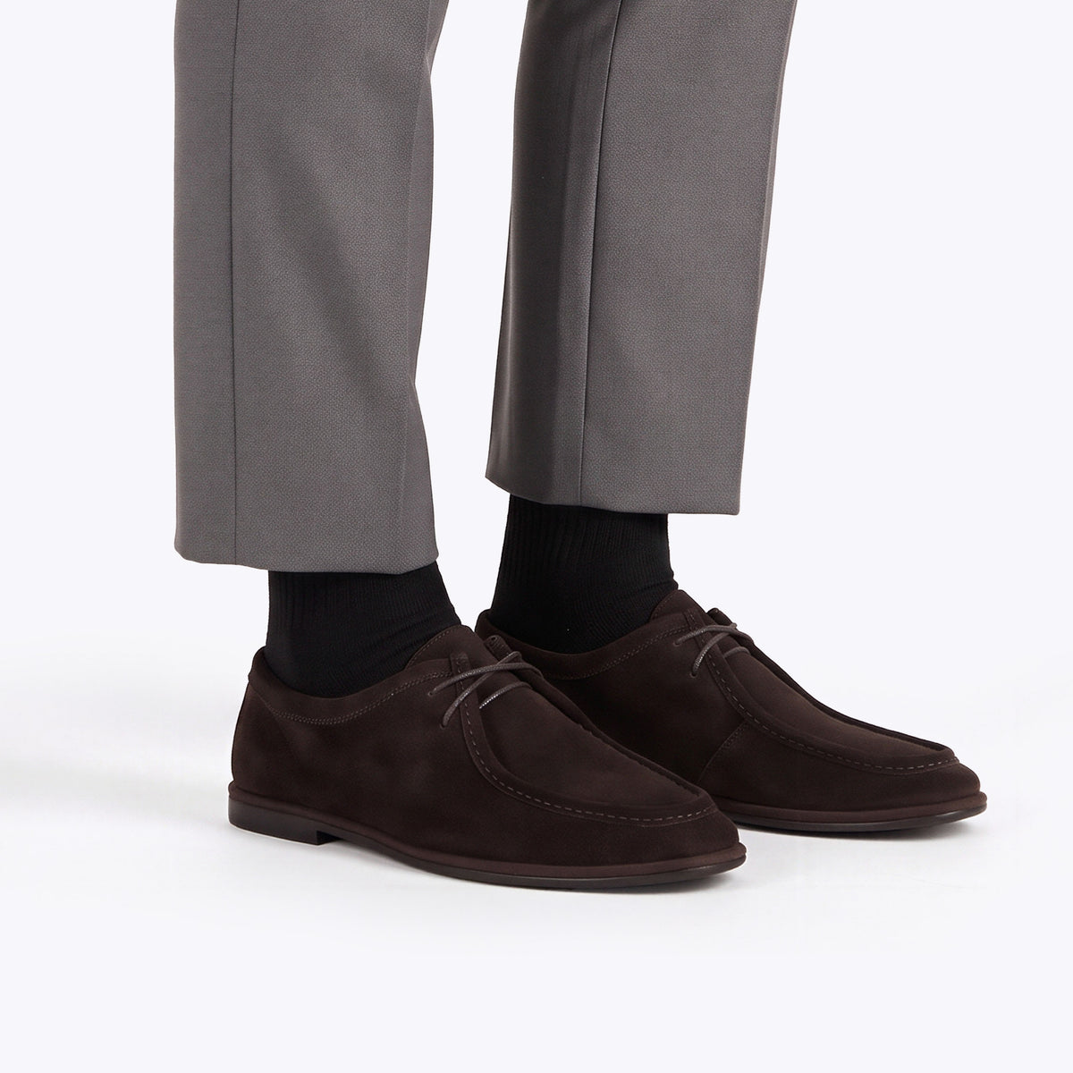 Stirling Dark Brown Suede