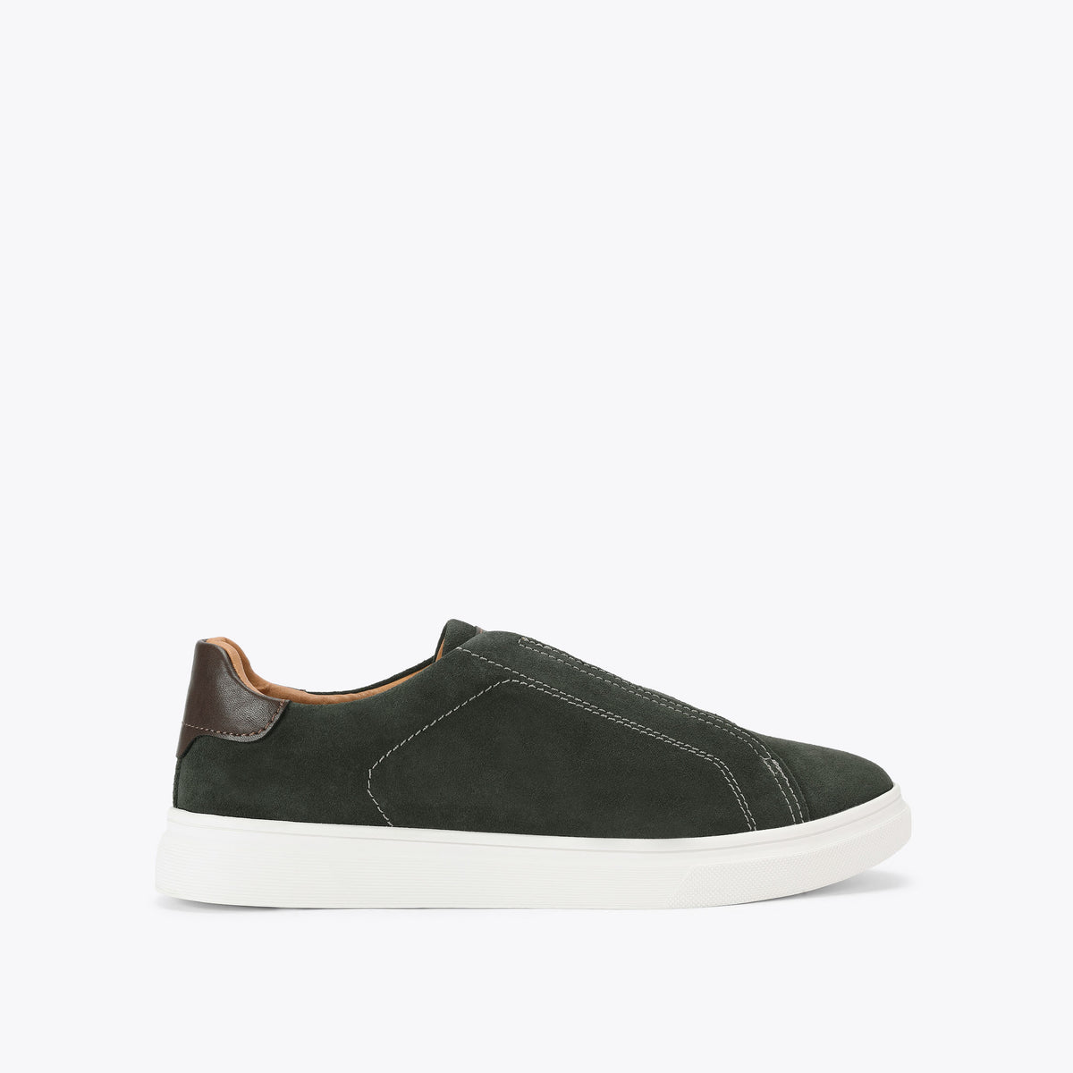 Sandrai Dark Green Suede