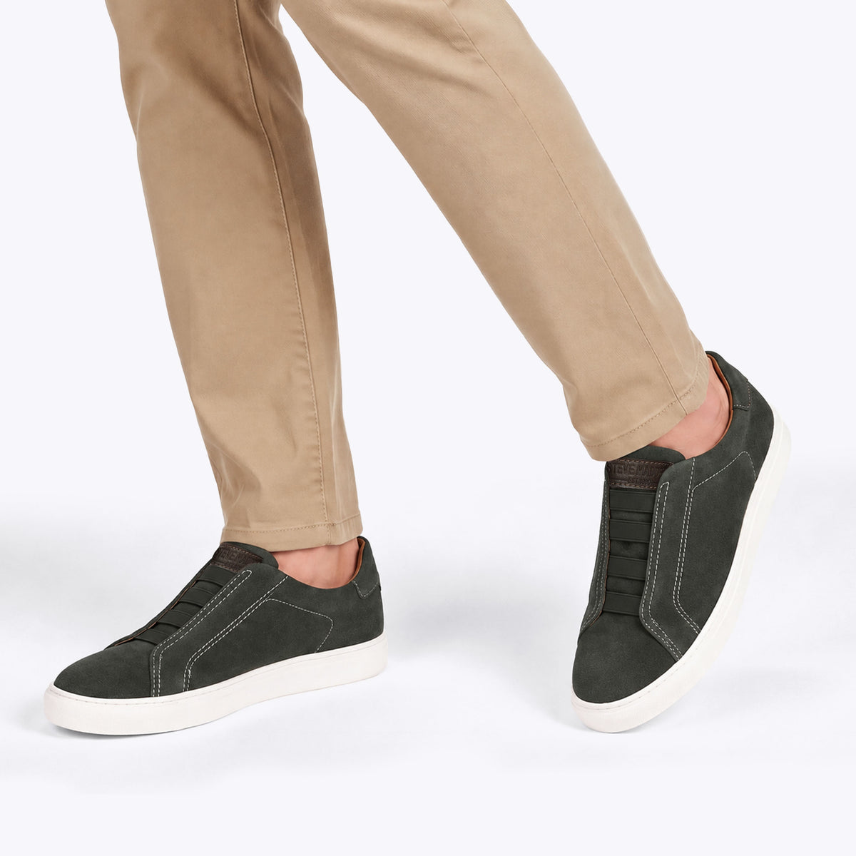 Sandrai Dark Green Suede