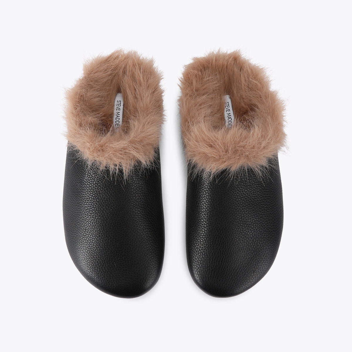 Fern Fur Black Leather