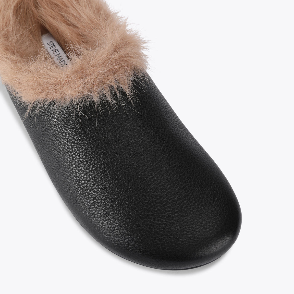 Fern Fur Black Leather